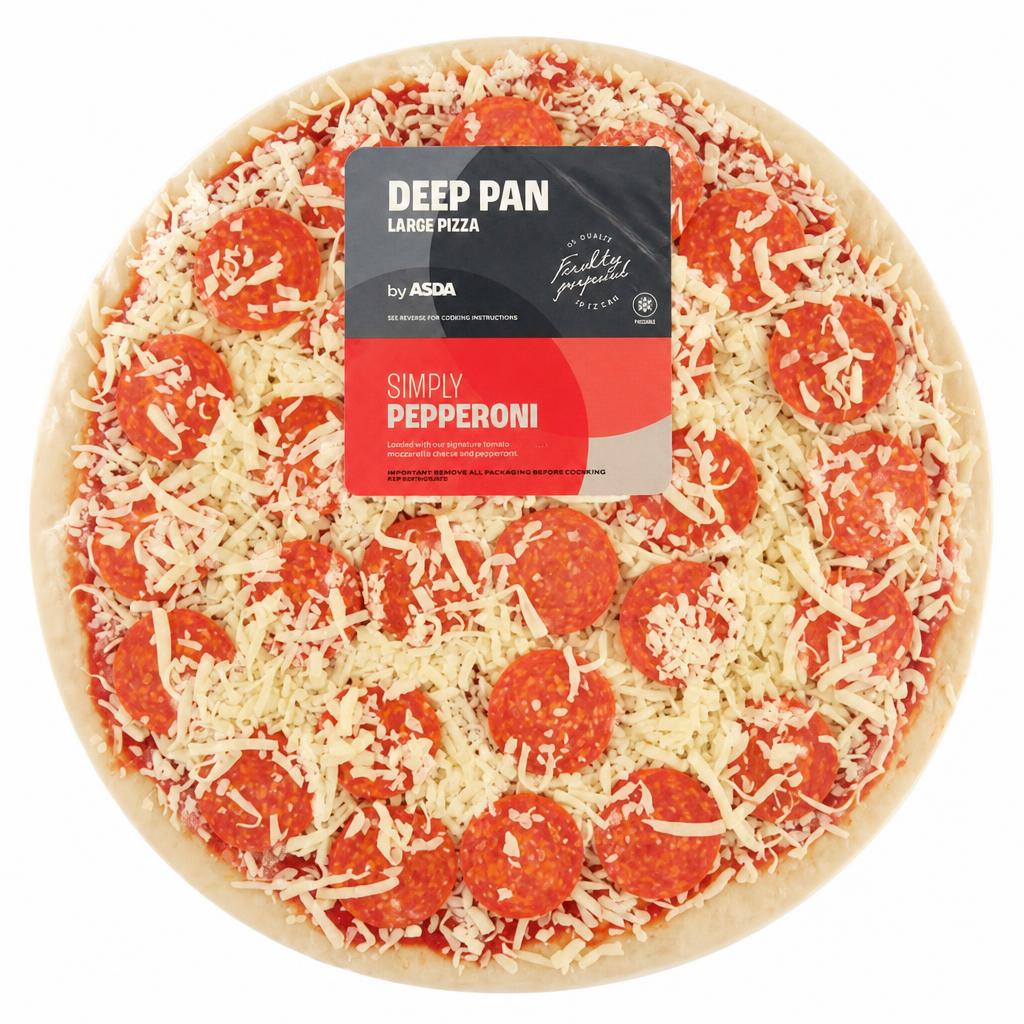 ASDA Simply Pepperoni Large Deep Pan Pizza 817g