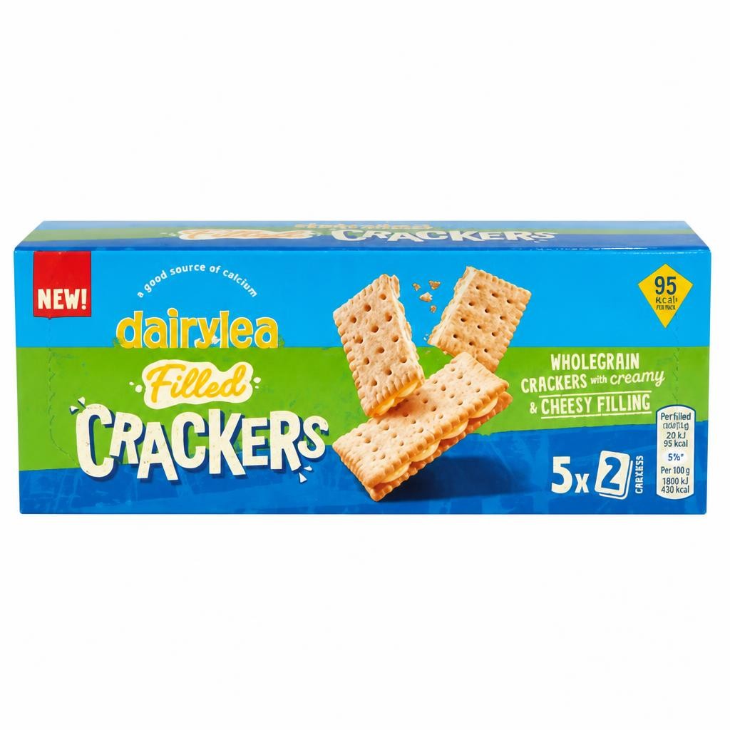 Dairylea Filled Cheese Crackers 5 pack Multipack (5 x 19.3g) 96.4 g