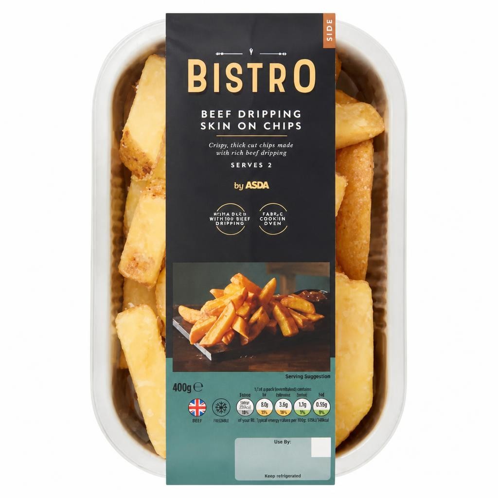 Bistro by ASDA Bistro by ASDA Beef Dripping Skin on Chips 400g