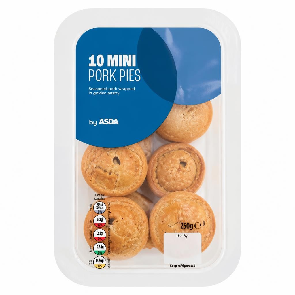 ASDA 10 Mini Pork Pies 250g