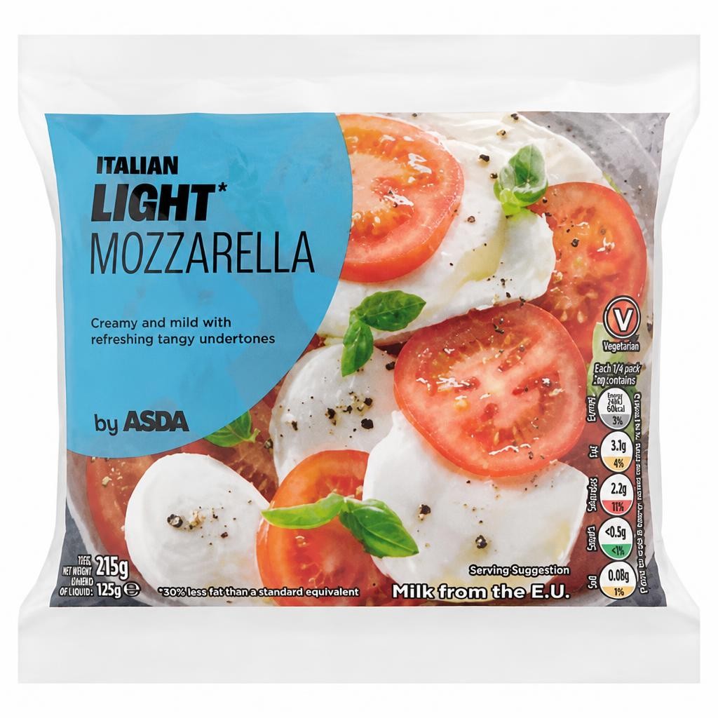 ASDA Light Mozzarella 215g