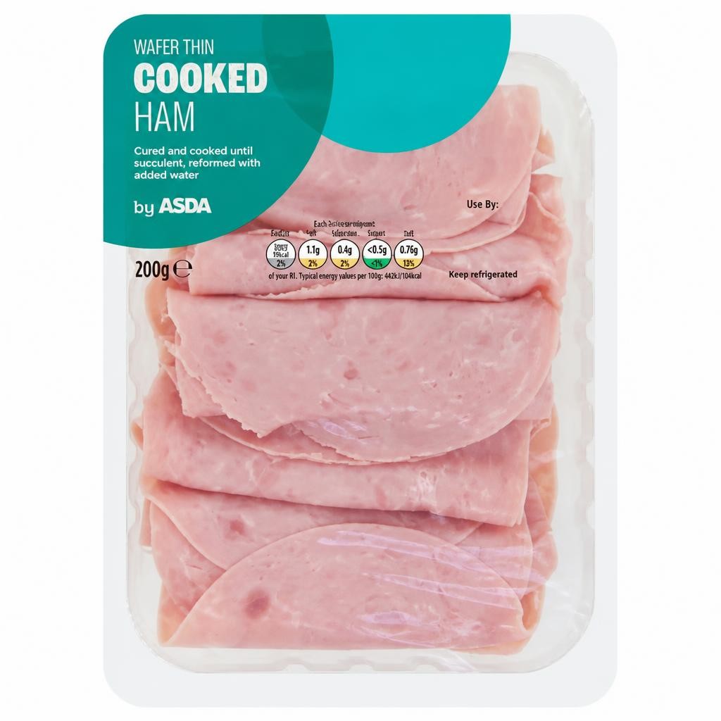 ASDA Wafer Thin Cooked Ham 200g