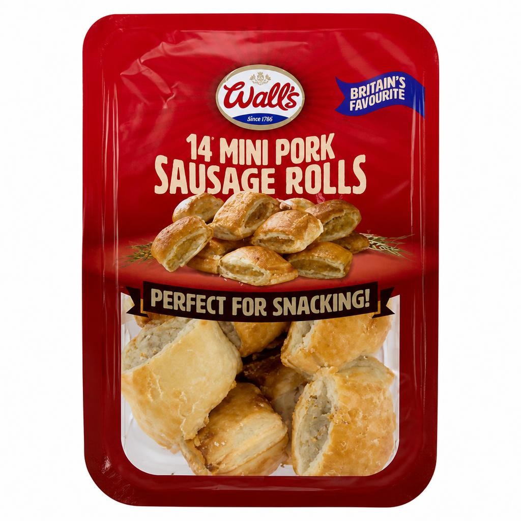 Wall's 14 Mini Pork Sausage Rolls 140g