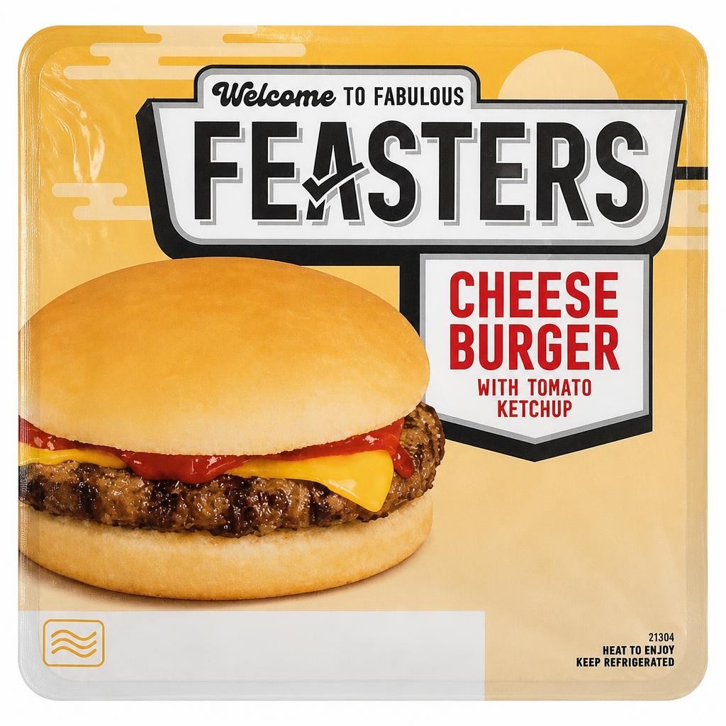 Feasters Cheese Burger 147g