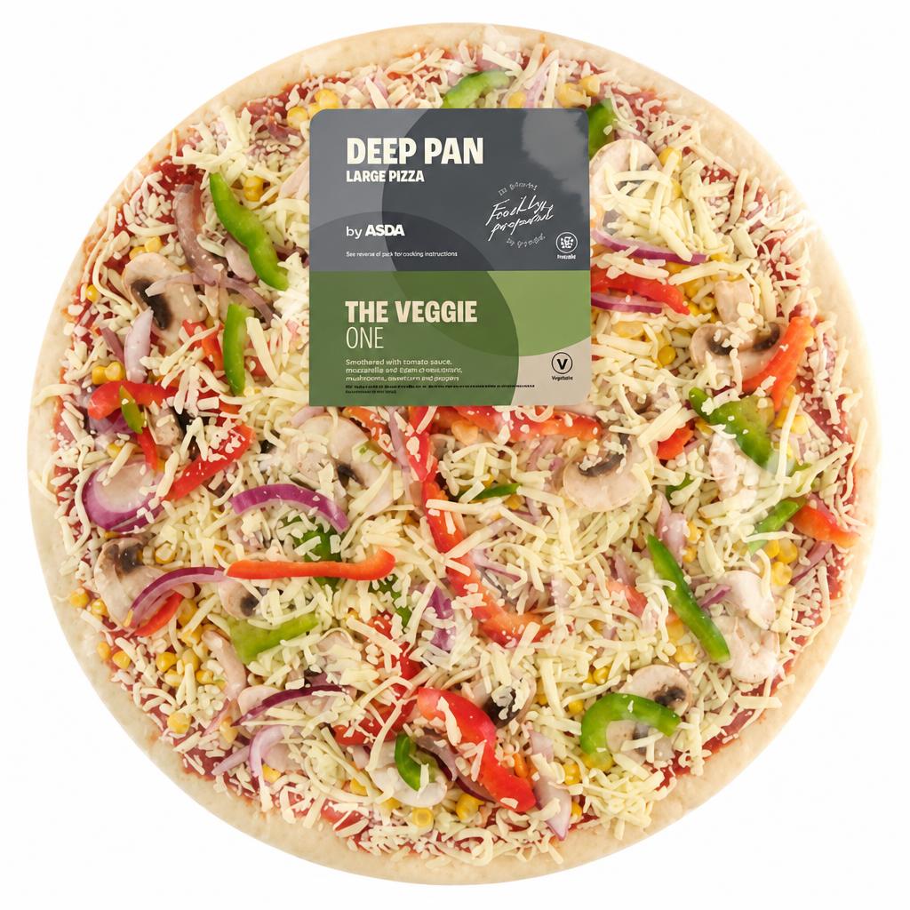 ASDA The Veggie One Large Deep Pan Pizza 1027g
