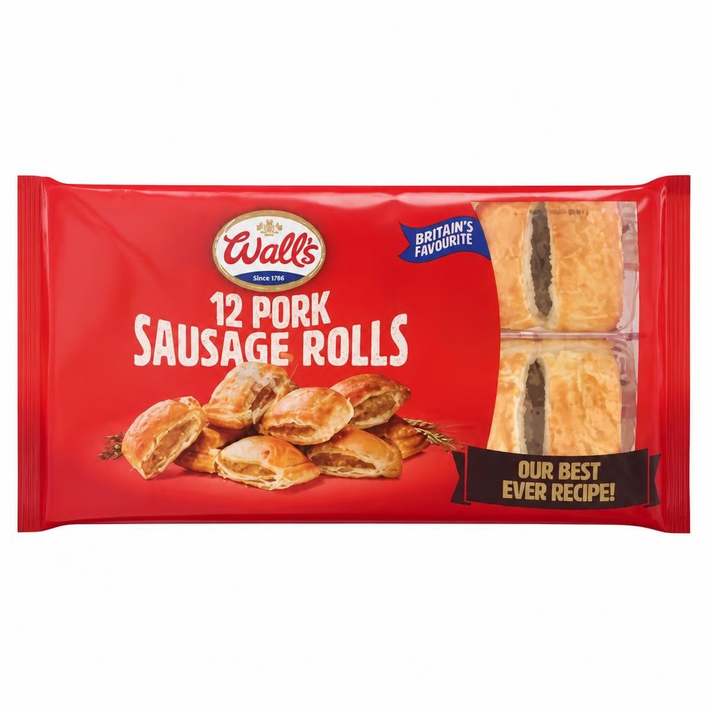 Wall's 12 Pork Sausage Rolls 240g