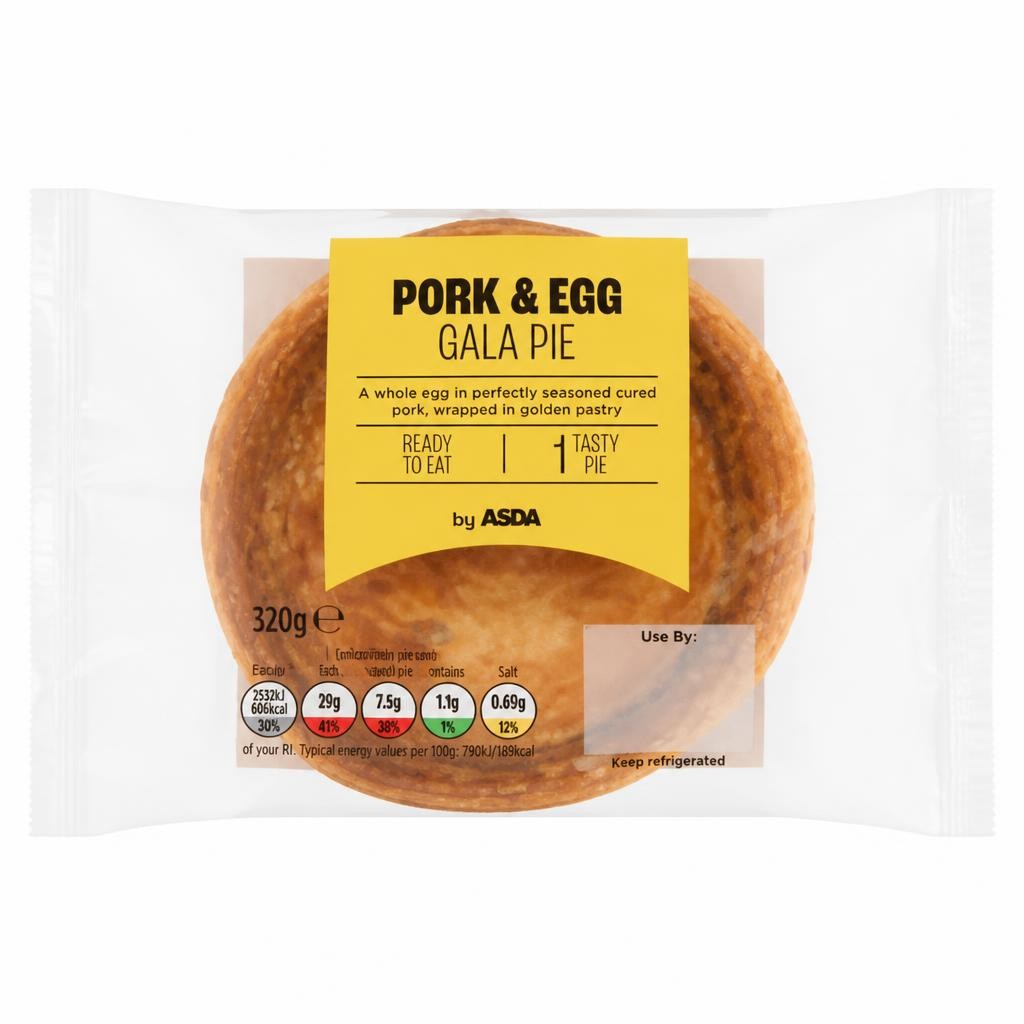 ASDA 1 Tasty Pork & Egg Gala Pie 320g