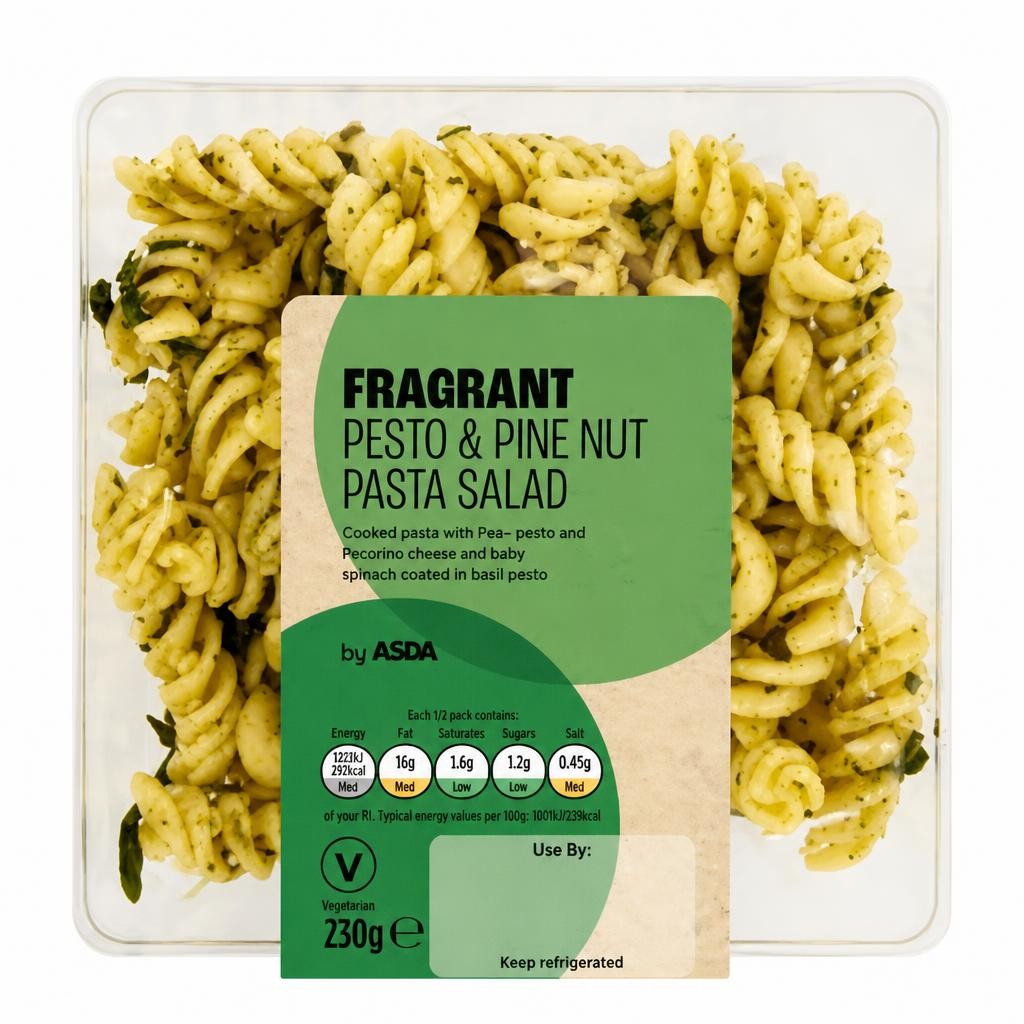 ASDA Fragrant Pesto & Pine Nut Pasta Salad 230g