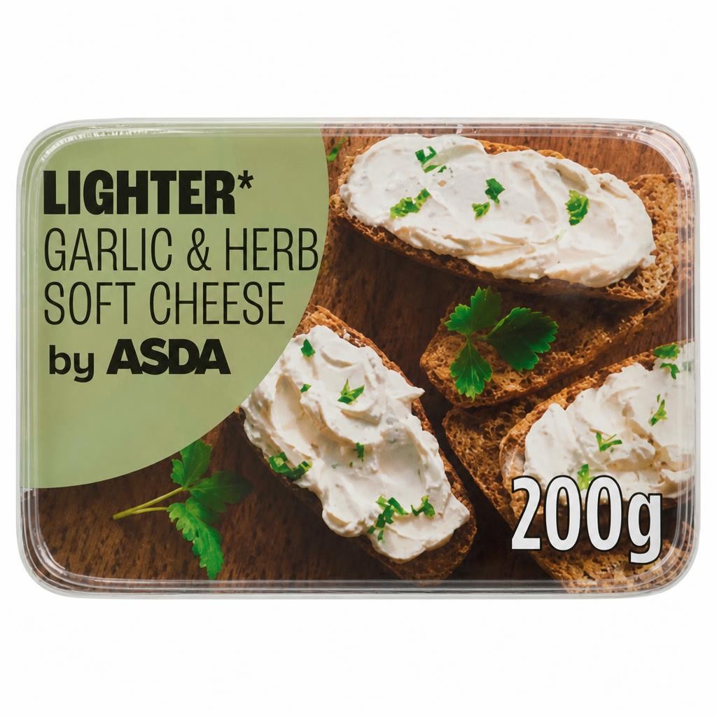 ASDA Lighter Garlic & Herb Soft Cheese 200g