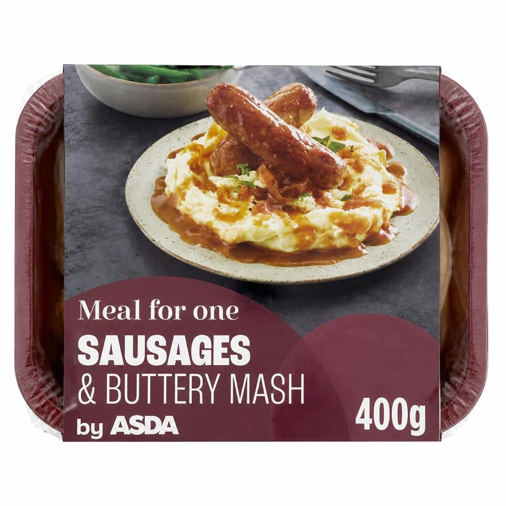ASDA Sausages with Buttery Mash 400g