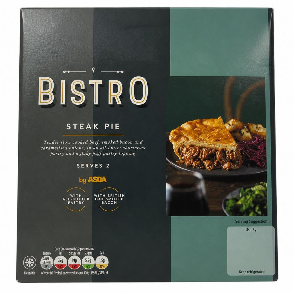 Bistro by ASDA Steak Pie 500g
