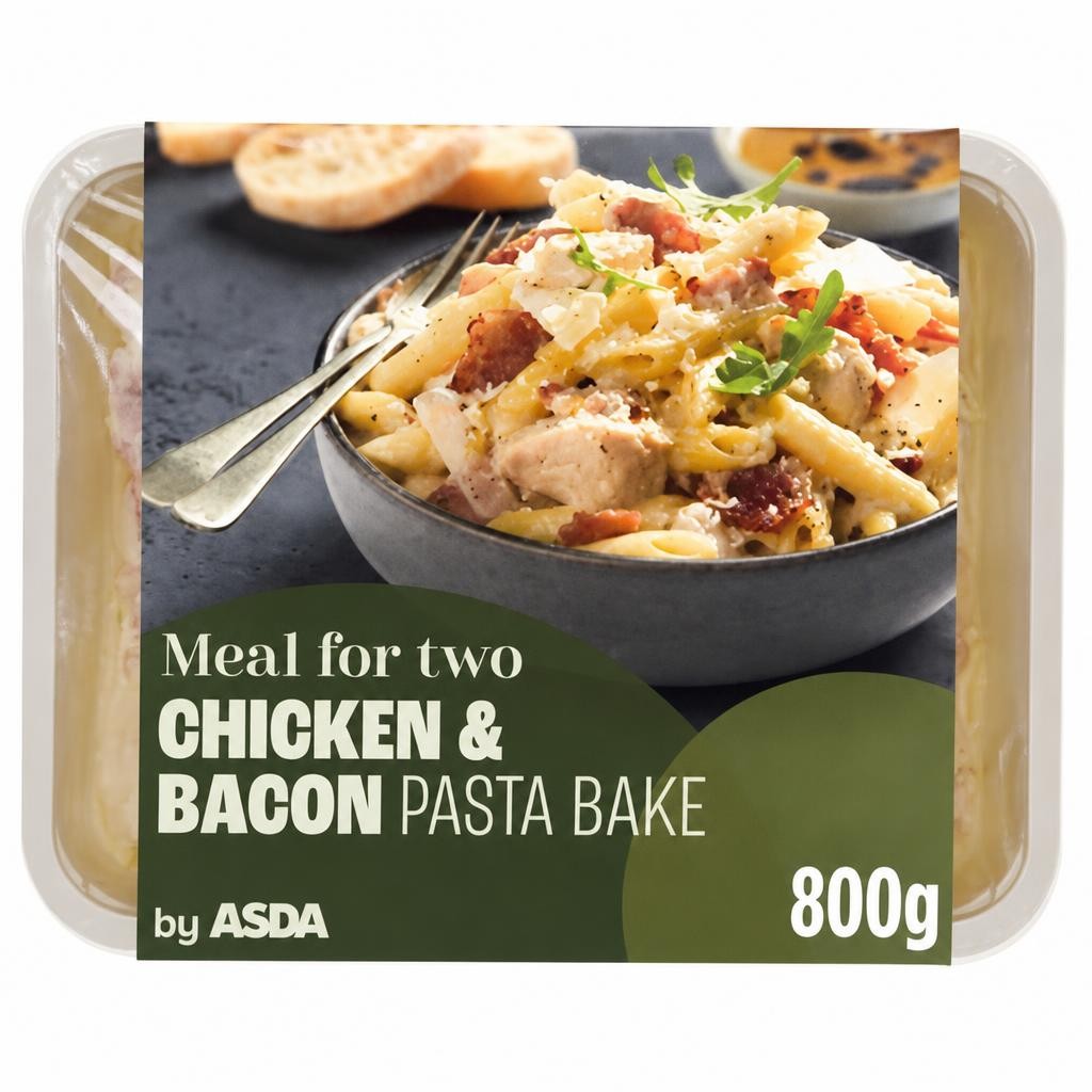 ASDA Meal for Two Chicken & Bacon Pasta Bake 800g