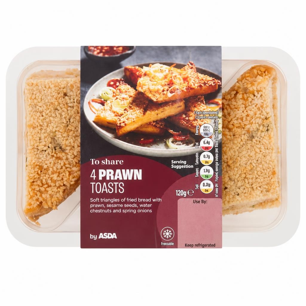 ASDA to Share 4 Prawn Toasts 120g