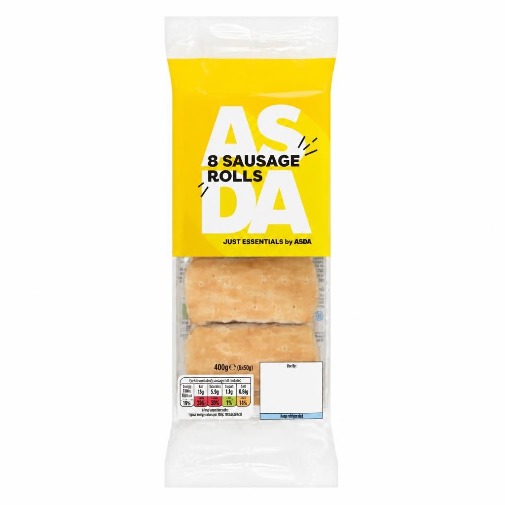 JUST ESSENTIALS by ASDA Sausage Rolls 8 x 60g (480g)