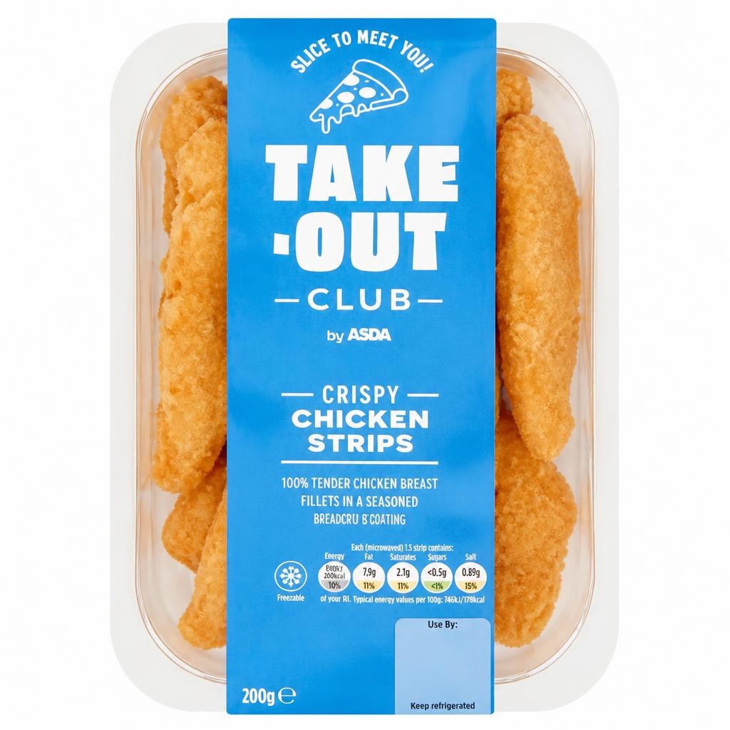ASDA Take-Out Club Crispy Chicken Strips 200g