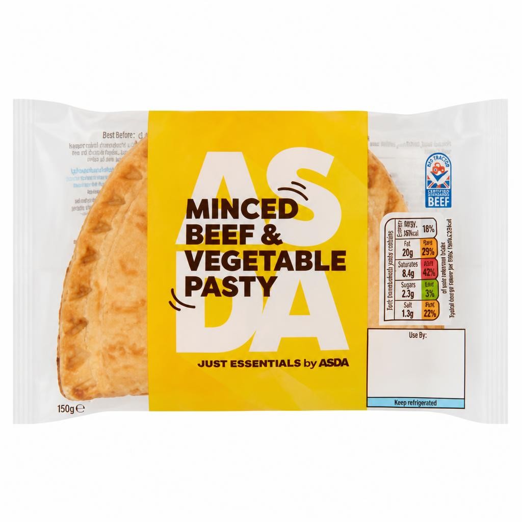 JUST ESSENTIALS by ASDA Minced Beef & Vegetable Pasty 150g