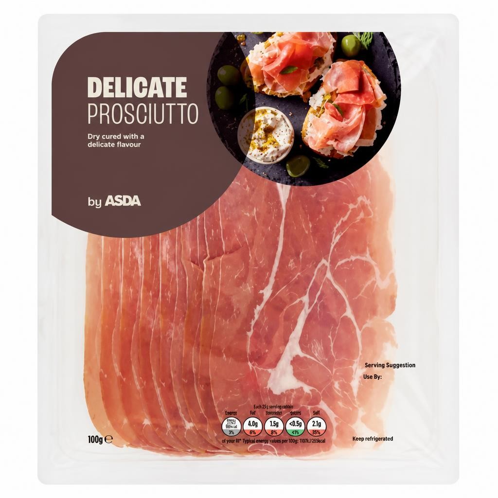 ASDA Classic Dry Cured Prosciutto 100g