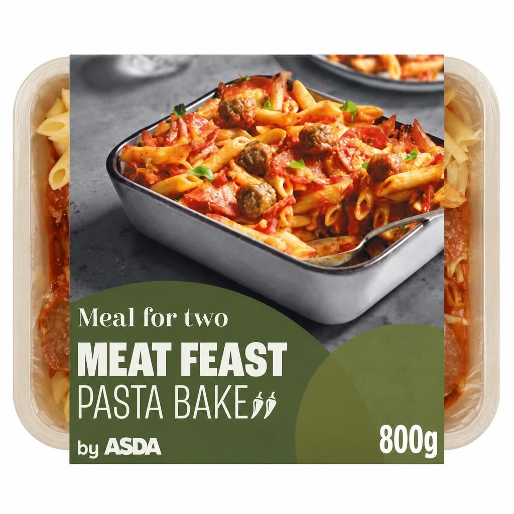 ASDA Meal for Two Meat Feast Pasta Bake 800g