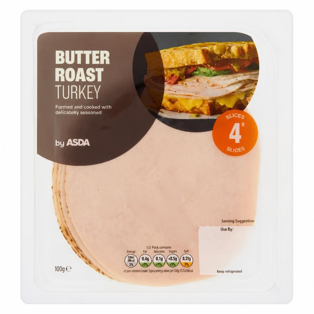 ASDA 4 Butter Roast Turkey 100g