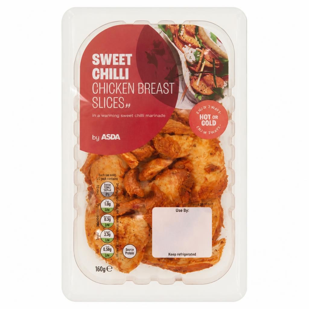 ASDA Sweet Chilli Chicken Breast Slices 160g