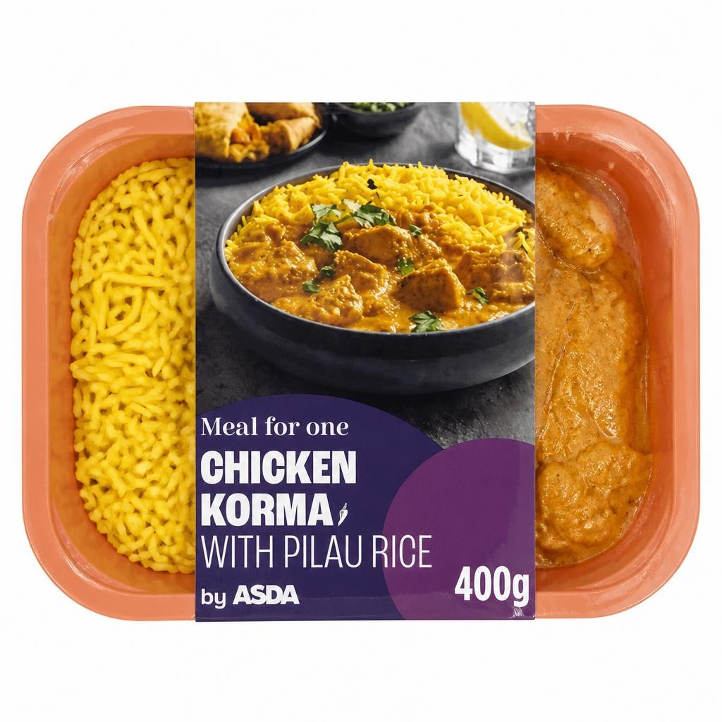 ASDA Meal for One Chicken Korma with Pilau Rice 400g