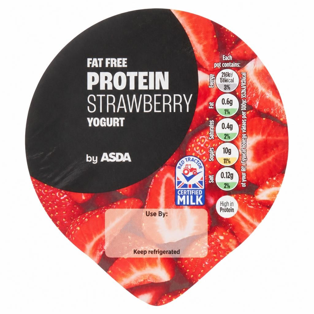 ASDA Fat Free Protein Strawberry Yogurt 200g