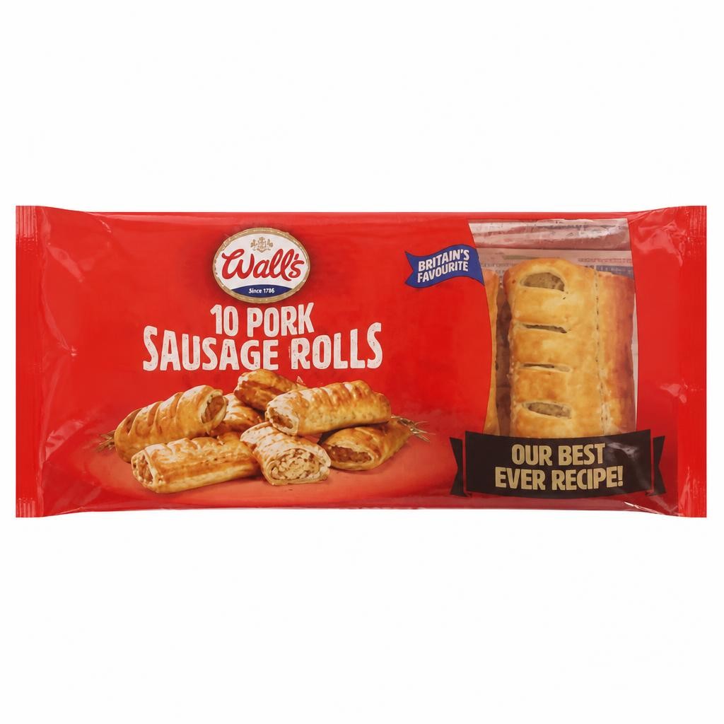 Wall's 10 Pork Sausage Rolls 550g