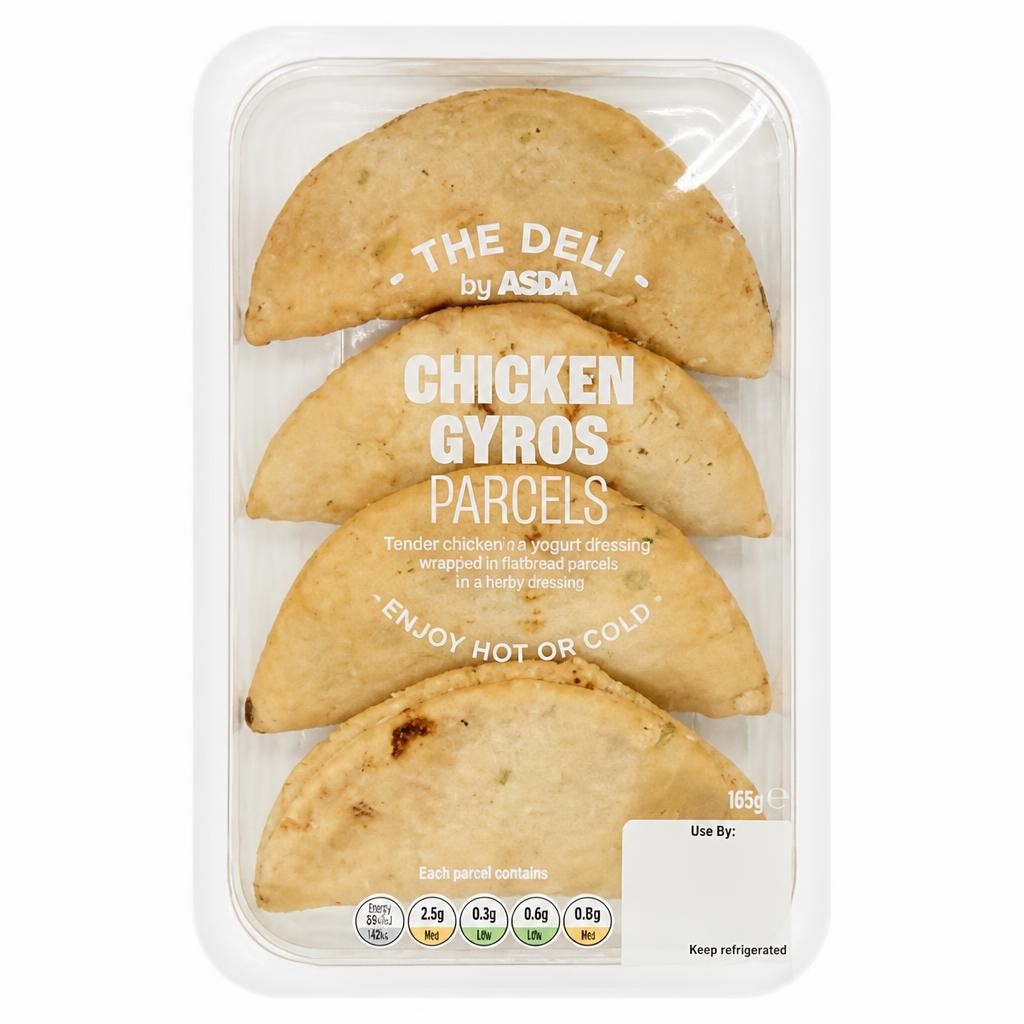 ASDA The Deli by  Chicken Gyros Parcels 108g