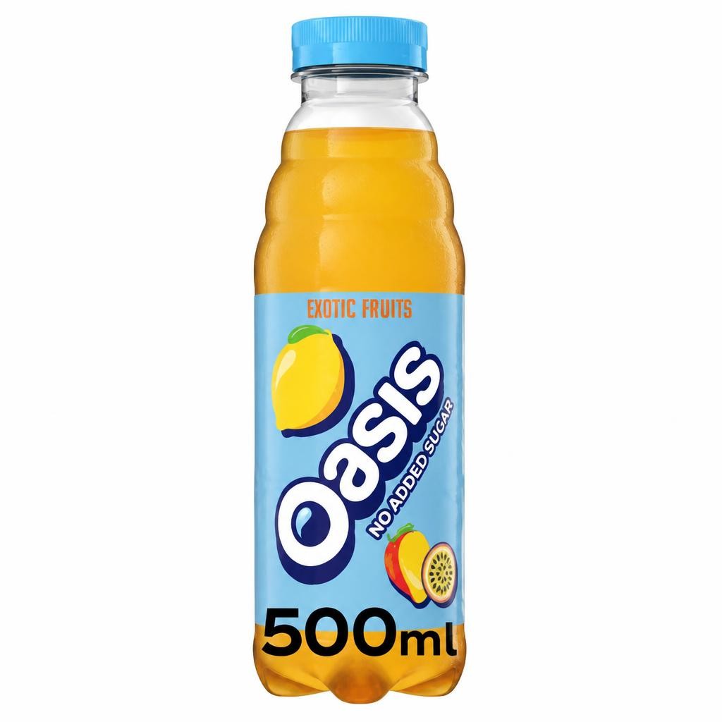 Oasis Exotic Fruits No Added Sugar 500ml