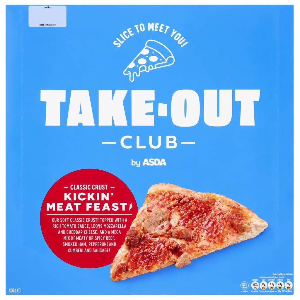 ASDA Take-Out Club Classic Crust Kickin' Meat Feast 492g