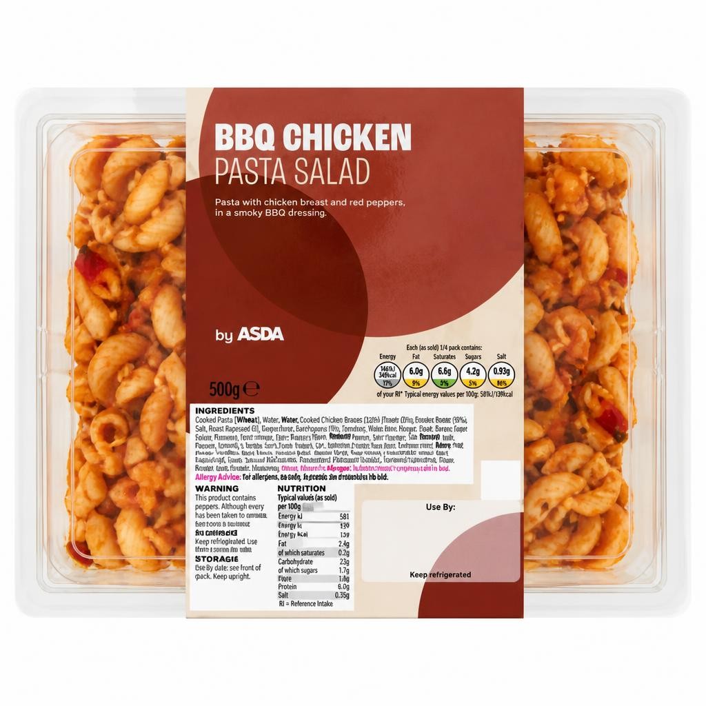 ASDA BBQ Chicken Pasta Salad 500g