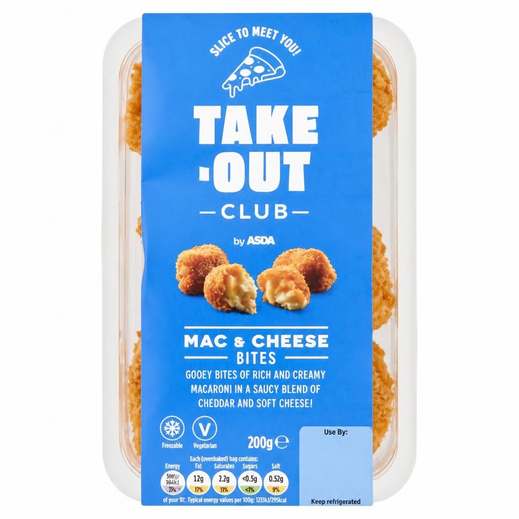 ASDA Take-Out Club Mac & Cheese Bites 200g