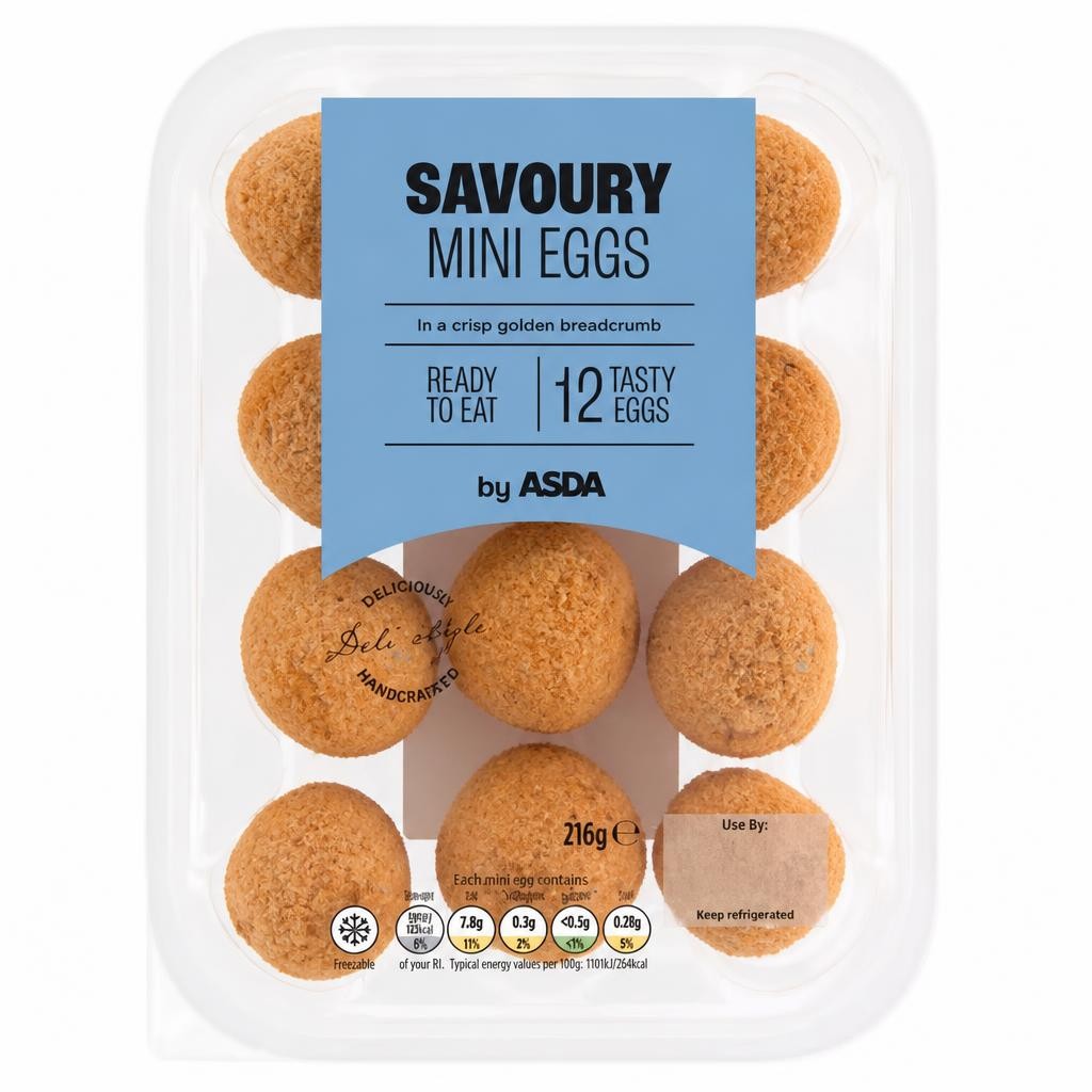 ASDA 12 Savoury Mini Eggs 216g