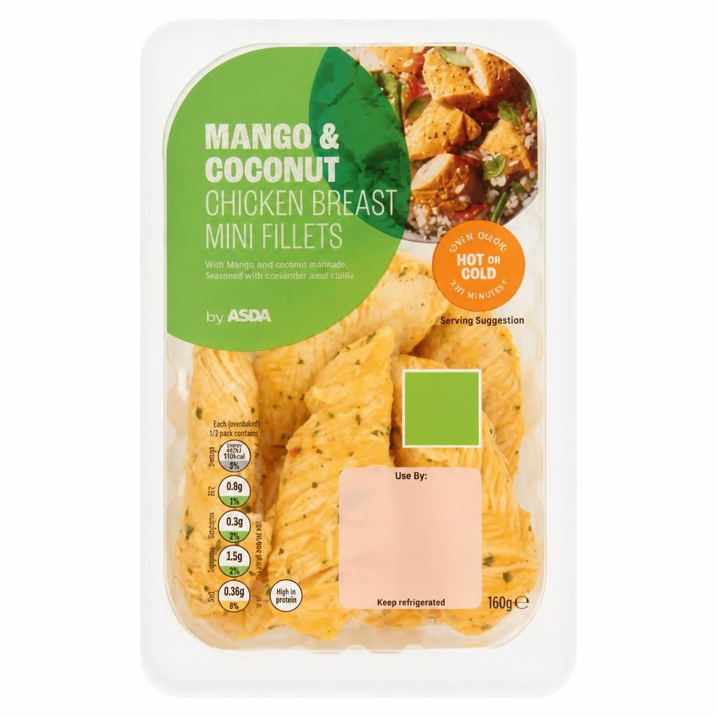 ASDA Mango & Coconut Chicken Breast Mini Fillets 160g