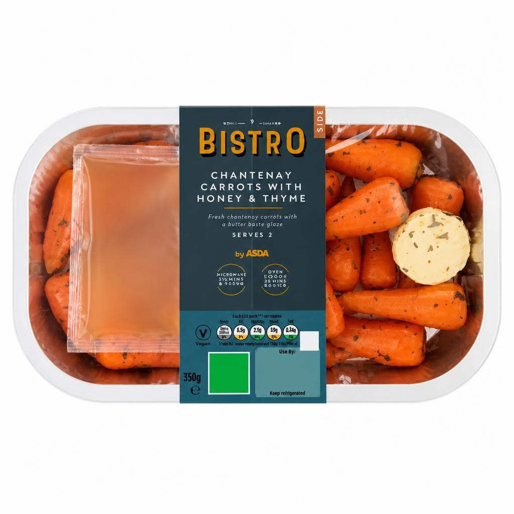 Bistro by ASDA Bistro by  Chantenay Carrots with Honey & Thyme 350g
