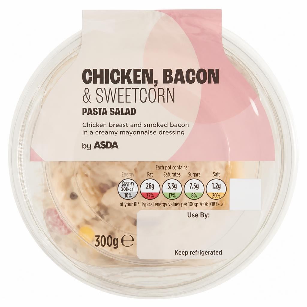 ASDA ASDA Chicken, Bacon & Sweetcorn Pasta Salad 300g