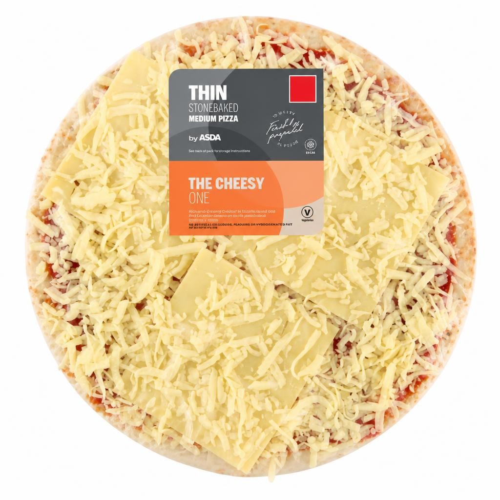 ASDA The Cheesy One Medium Thin Stonebaked Pizza 331g