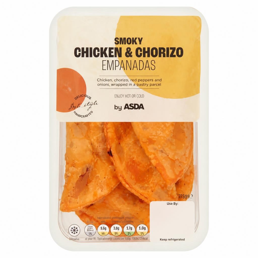 ASDA Smoky Chicken & Chorizo Empanadas 108g