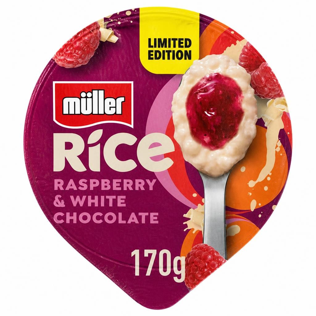 Muller Limited Edition Rice Raspberry & White Chocolate 170g