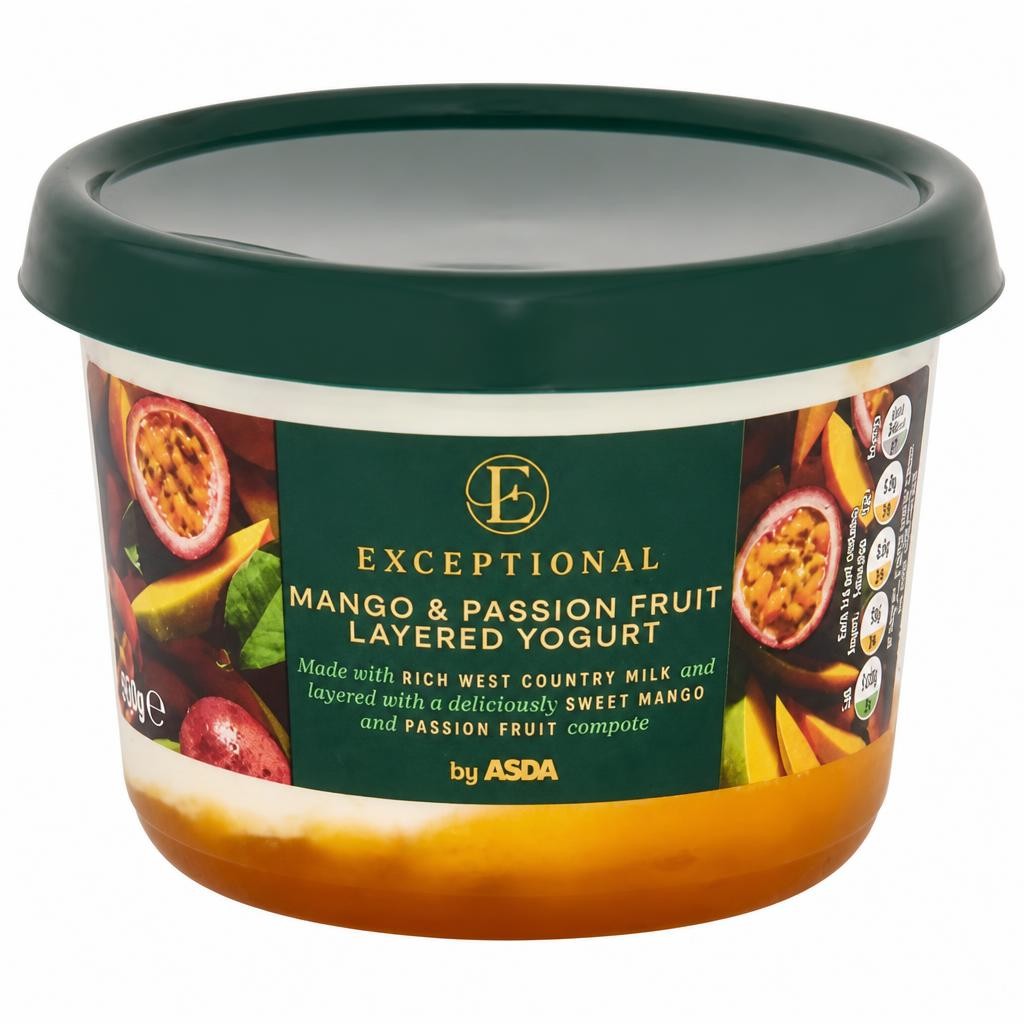 Exceptional by ASDA Mango & Passion Fruit Layered Yogurt 450g