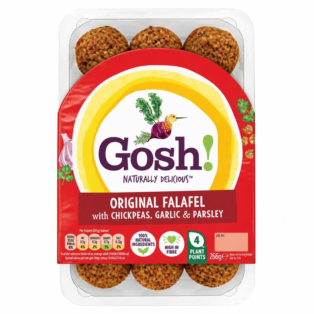 Gosh! Original Falafel with Chickpeas, Garlic & Parsley 266g