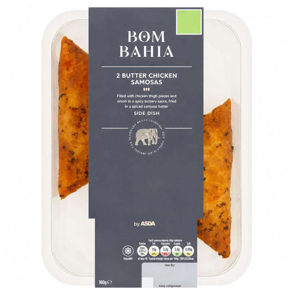 Bom Bahia by ASDA 2 Butter Chicken Samosas 160g