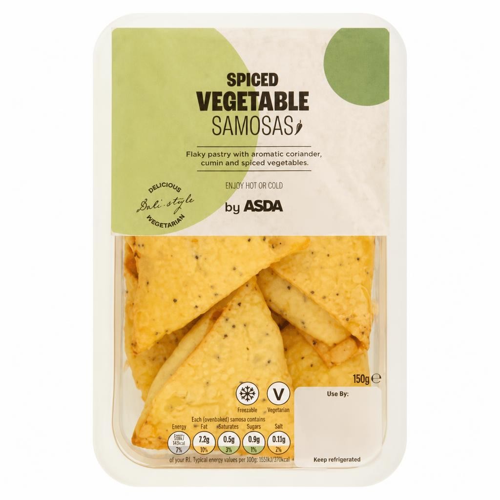 ASDA Spiced Vegetable Samosas 150g
