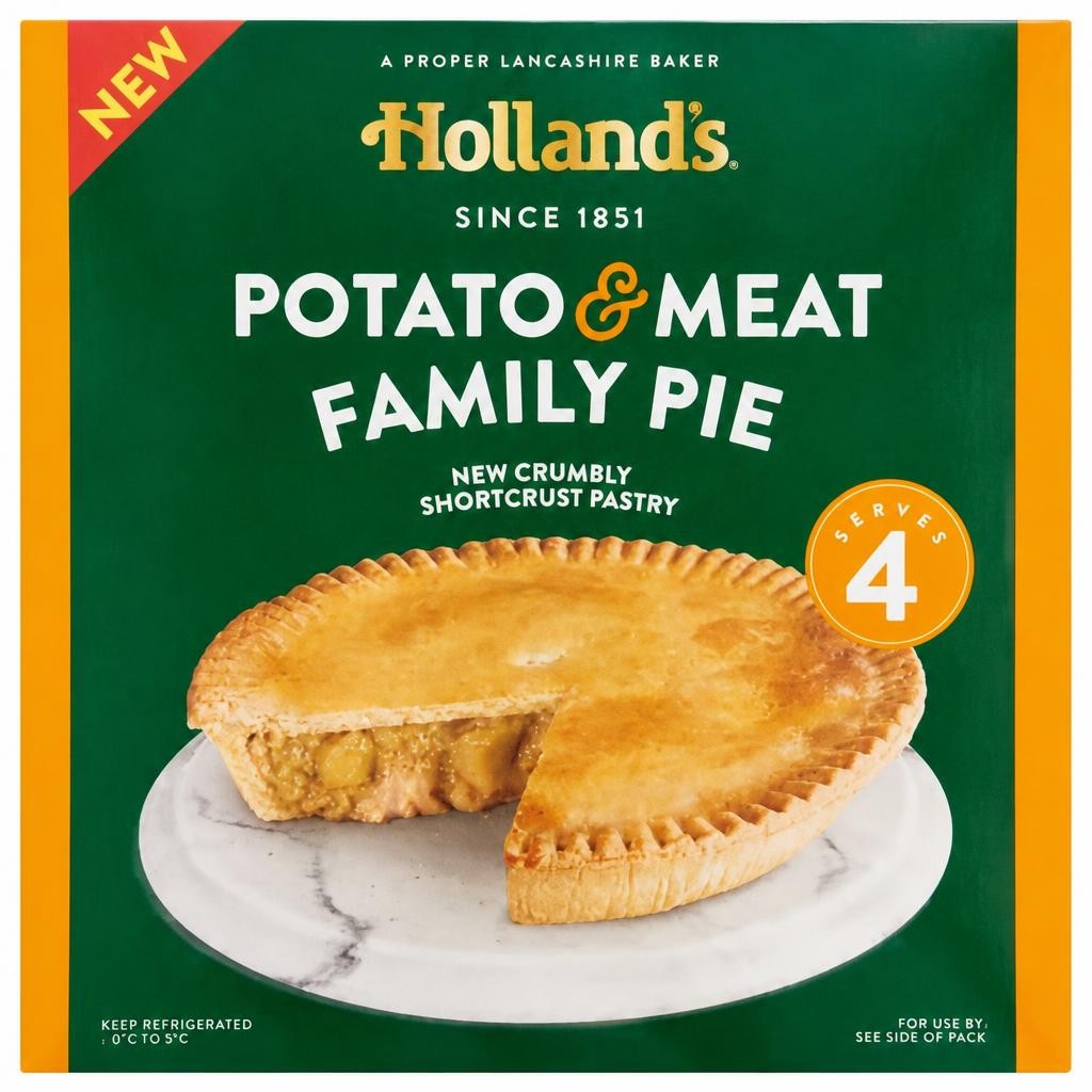 Holland's Potato & Meat Family Pie
