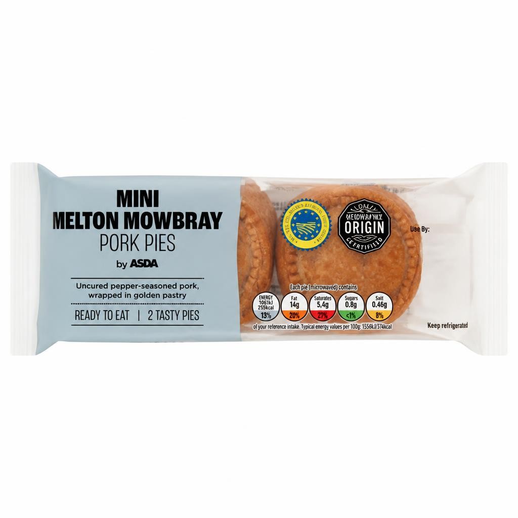 ASDA Mini Melton Mowbray Pork Pies 100g
