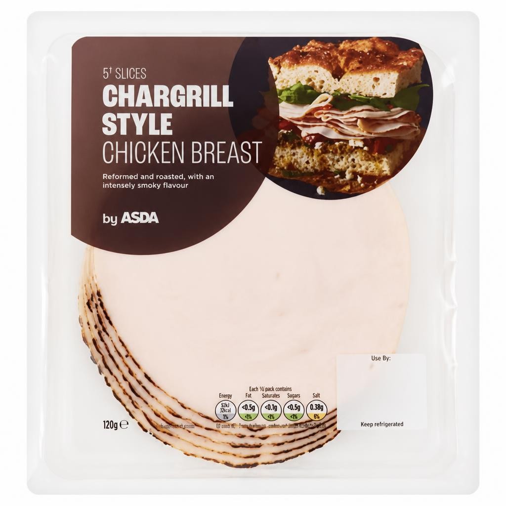 ASDA Chargrill Style Chicken Breast 5 Slices 120g