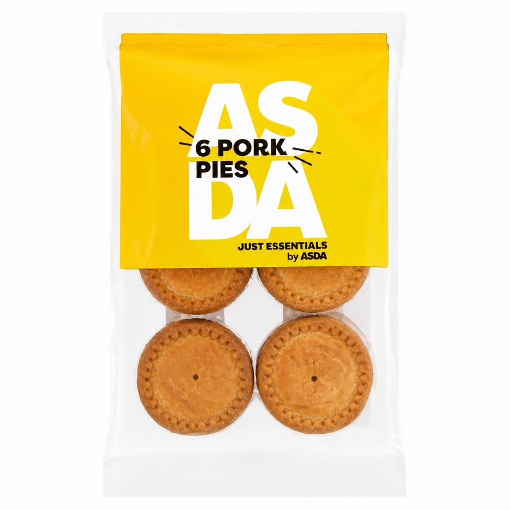 JUST ESSENTIALS by ASDA 6 Pork Pies 390g