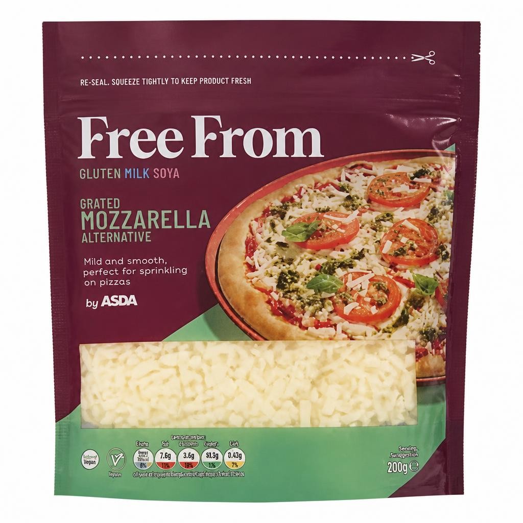 ASDA Free From Free From by  Grated Mozzarella Alternative 200g