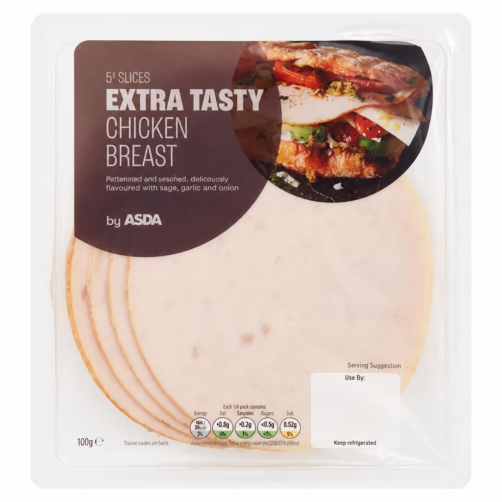 ASDA 5 Extra Tasty Chicken Breast 120g