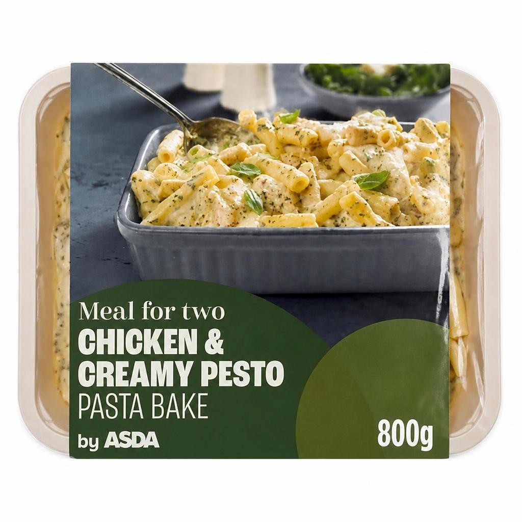 ASDA Chicken & Creamy Pesto Pasta Bake 800g